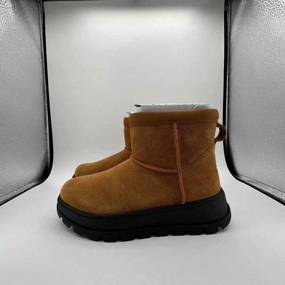 Koolaburra by UGG Koola Mini Hybrid Boot Womens Sz 8 Chestnut‎ Suede 1168010 NEW